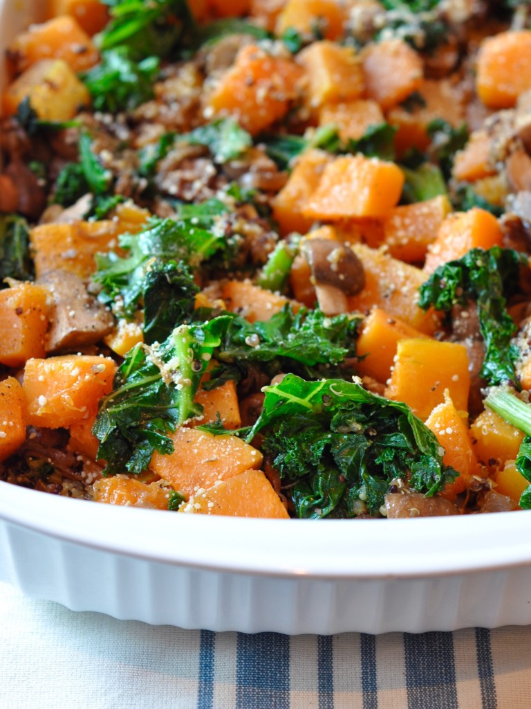 Butternut Squash, Quinoa & Kale Bake - TraveLynn Eats